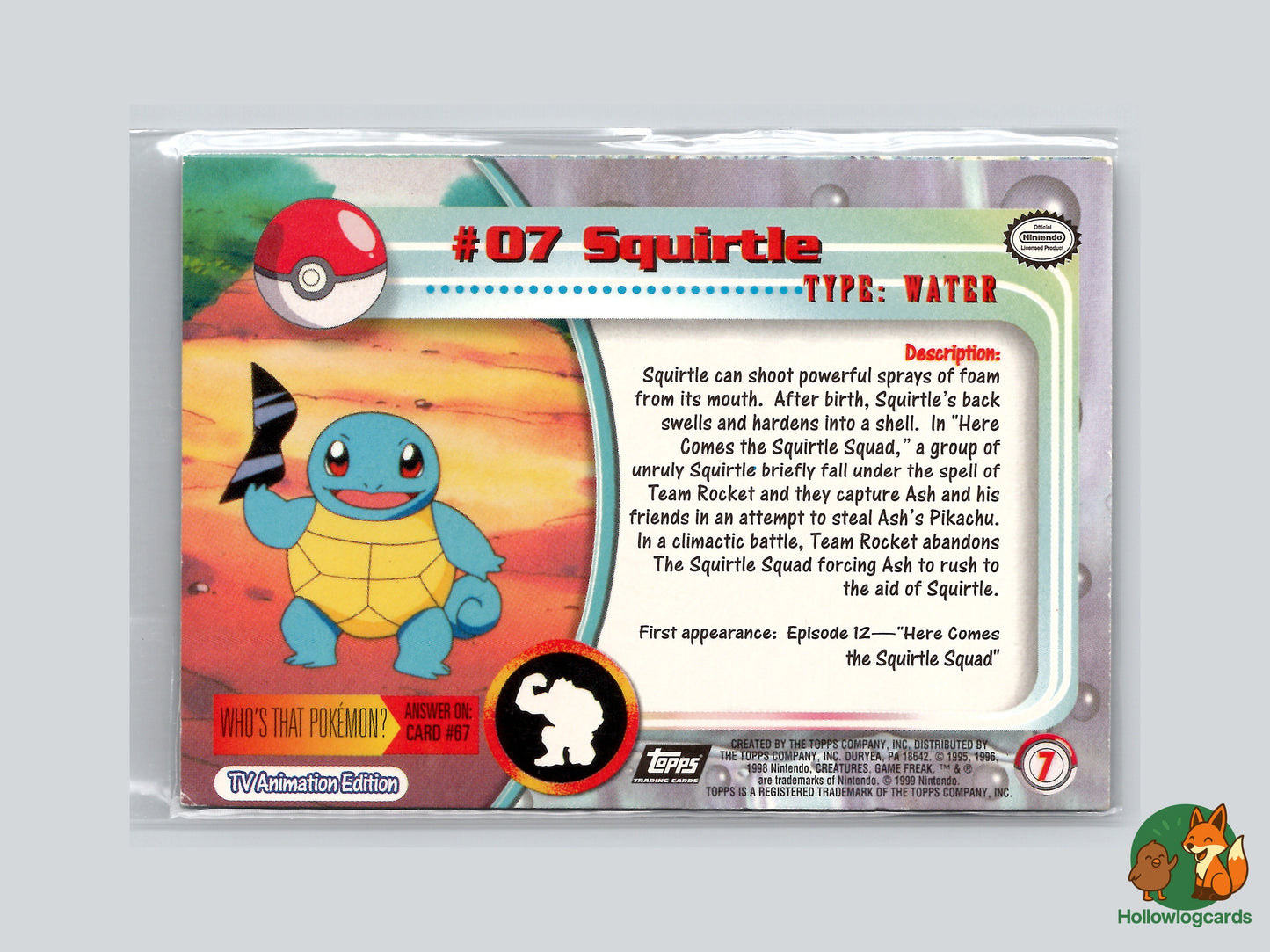 Squirtle - #07 - Topps Chrome
