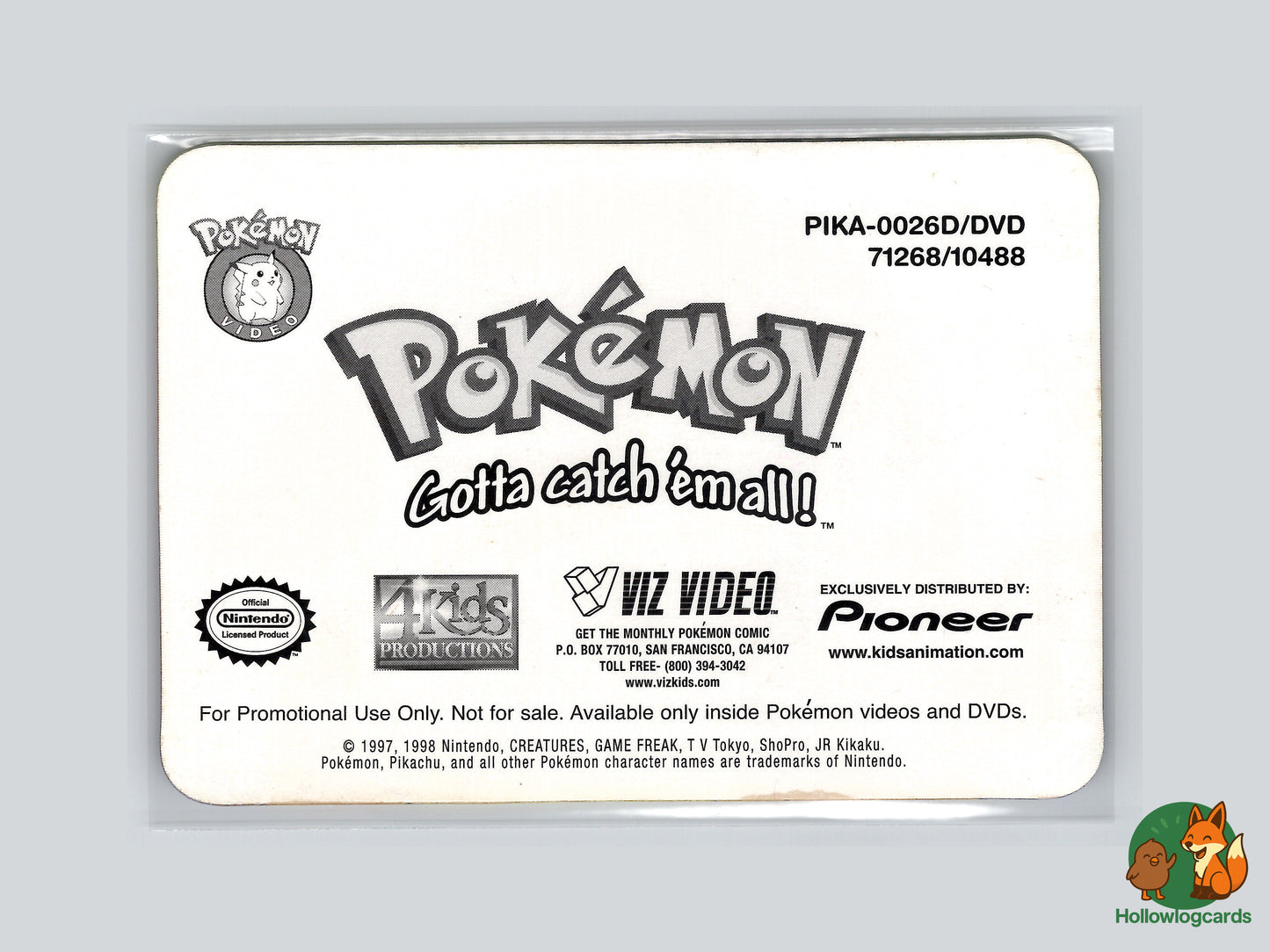 Psyduck - 1998 Viz Promo Lenticular - PIKA-0026D