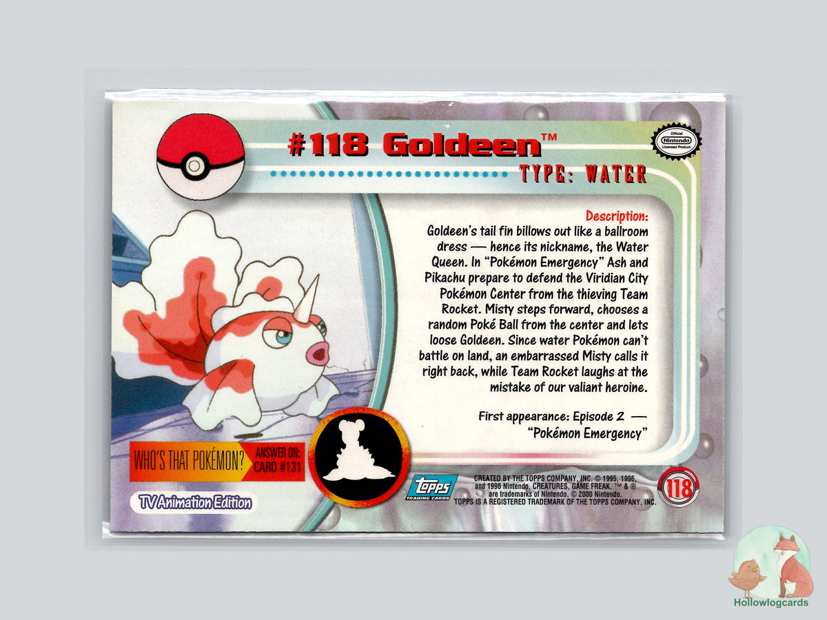 Goldeen (#118) - Topps Trading Cards Series 3