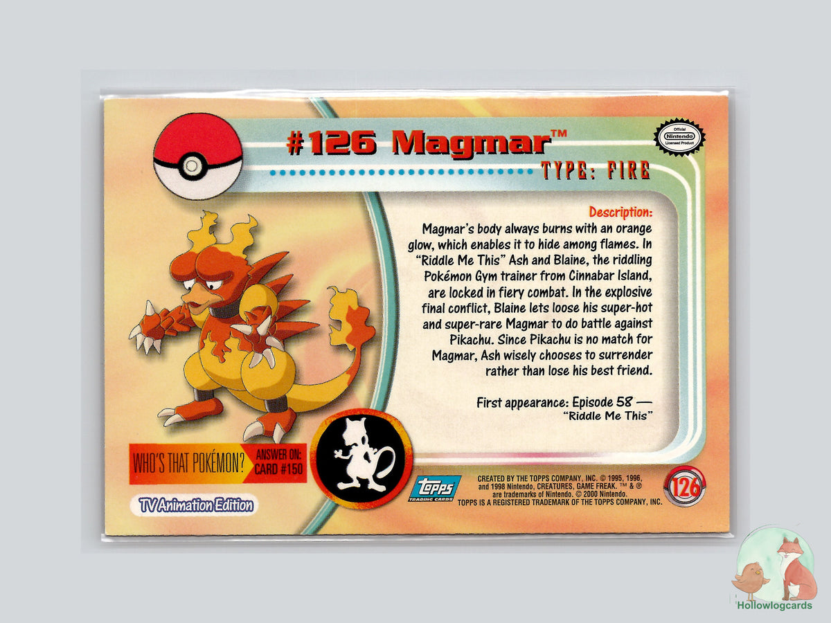 Magmar (#126) - Topps Trading Cards Series 3