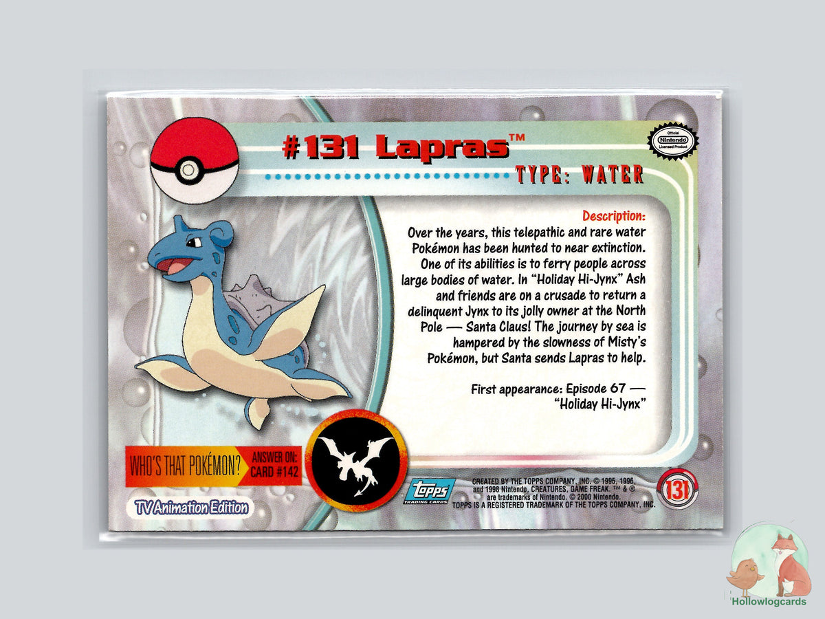 Lapras (#131) - Topps Trading Cards Series 3