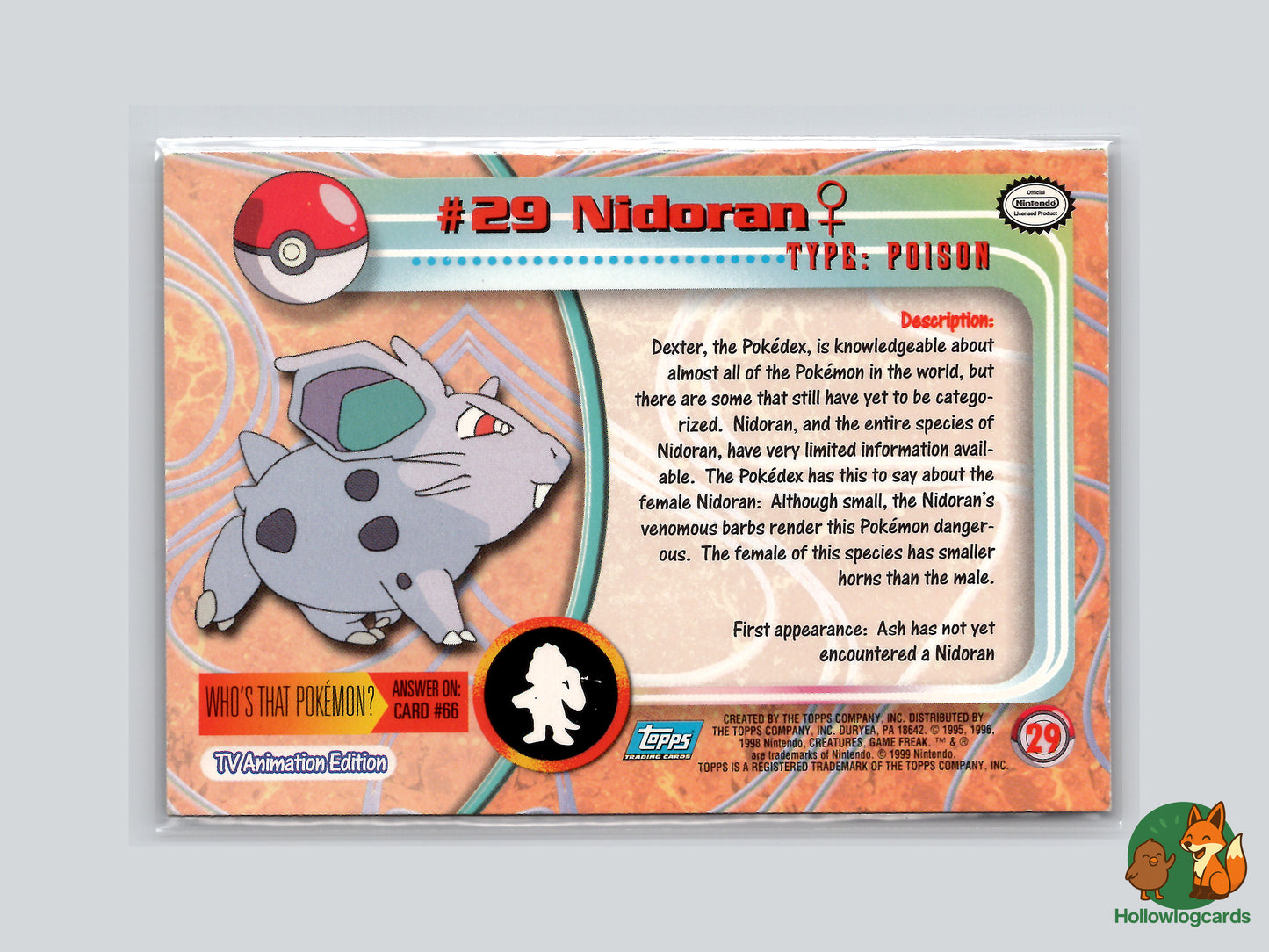 Nidoran♀ - 29 - Topps Chrome - HP