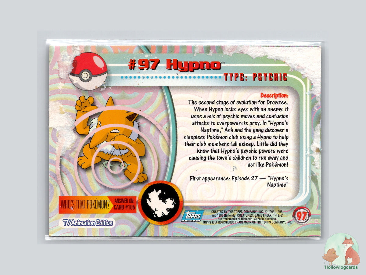 Hypno (#97) Chrome Foil - Topps Chrome Trading Cards Series 2 - HP