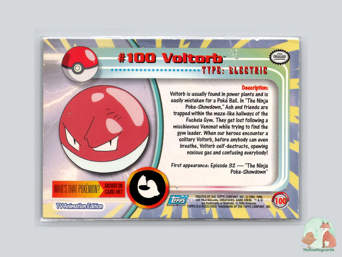 Voltorb (#100) Chrome Foil - Topps Chrome Trading Cards Series 2