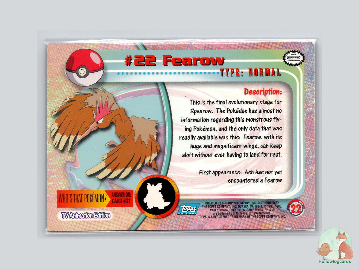 Fearow (#22) Chrome Foil - Topps Chrome Trading Cards Series 1