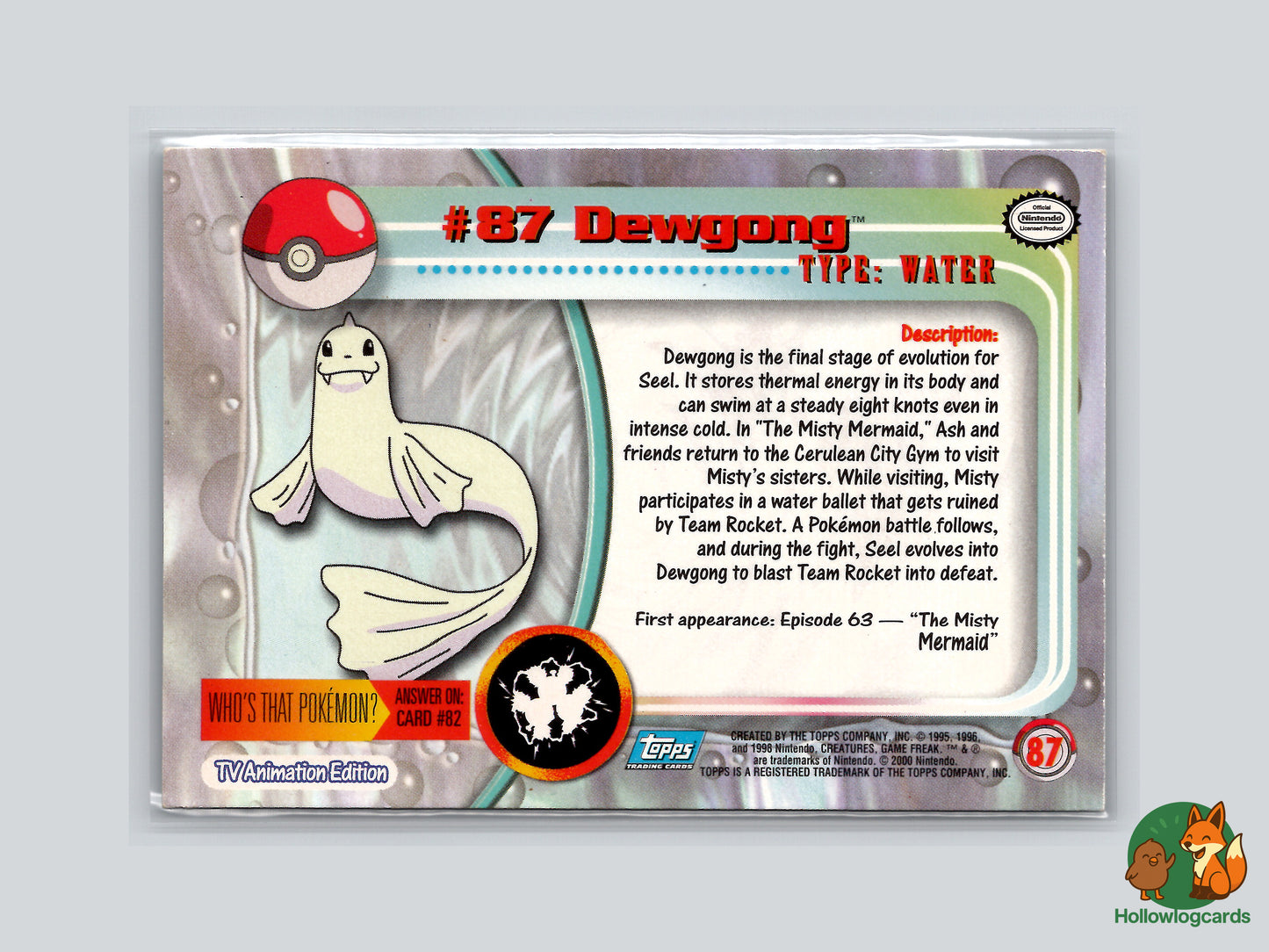 Dewgong - 87 - Topps Chrome
