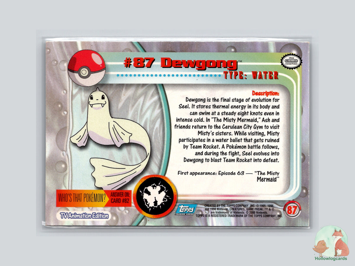 Dewgong (#87) Chrome Foil - Topps Chrome Trading Cards Series 2