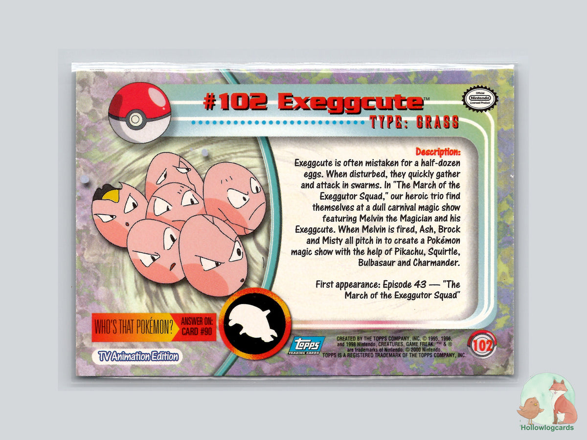 Exeggcute (#102) Chrome Foil - Topps Chrome Trading Cards Series 2