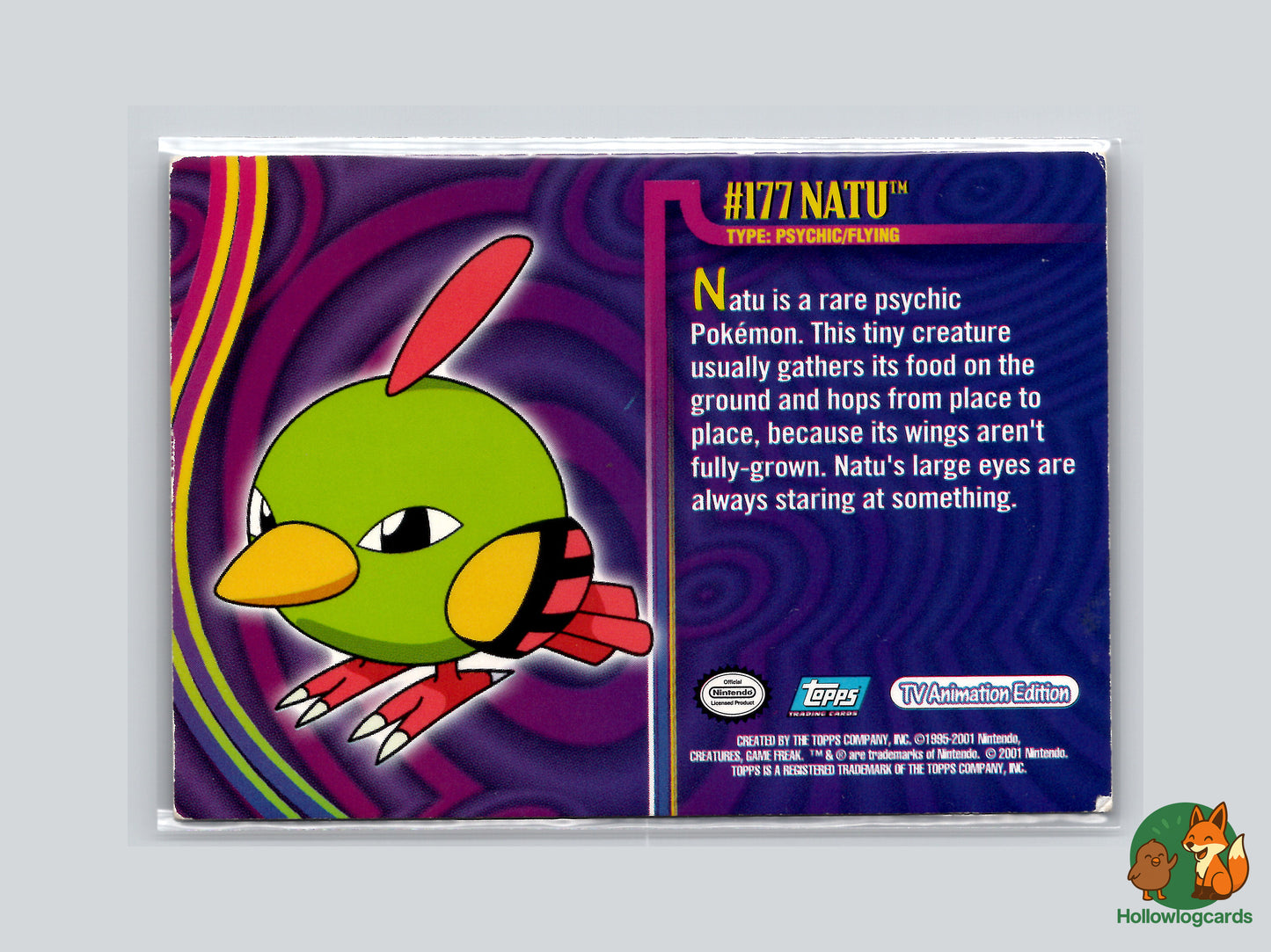 Natu - #177 - Topps Johto