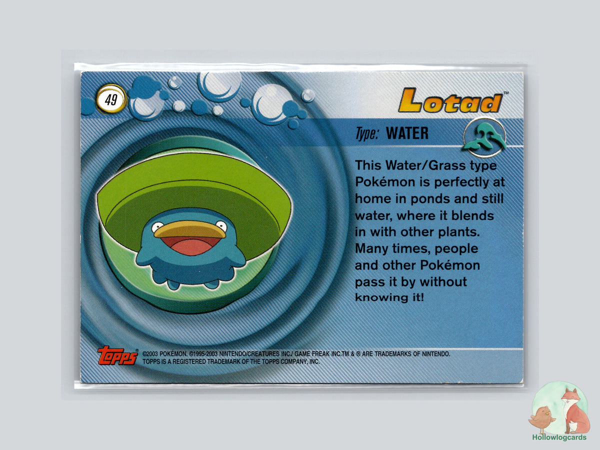Lotad - Topps Advanced Trading Cards