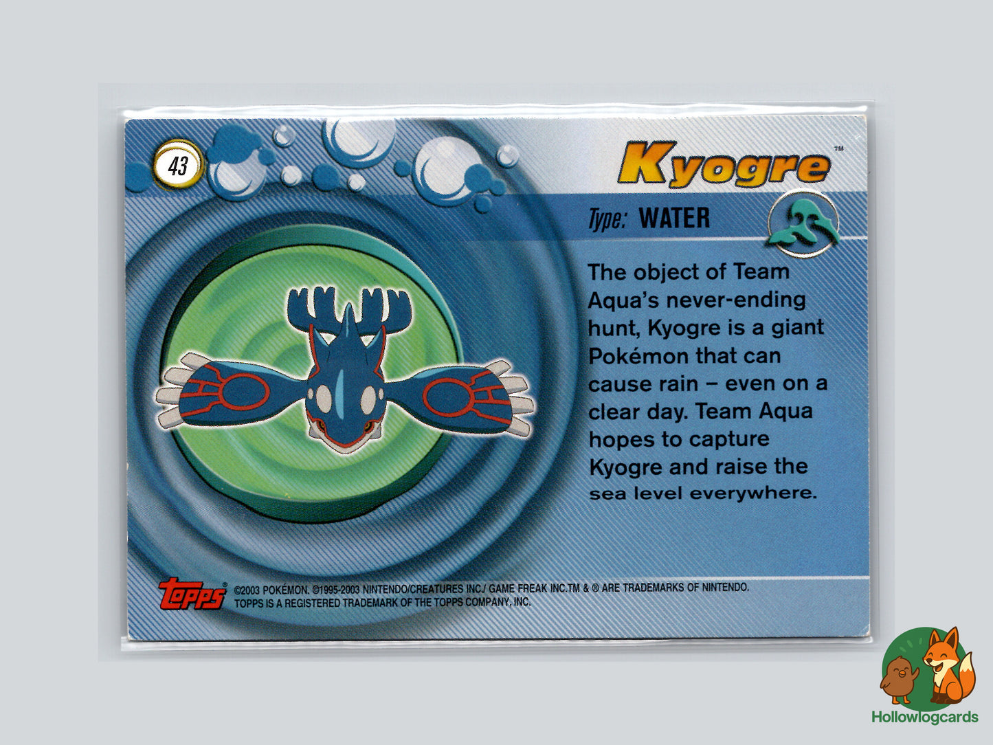 Kyogre - Topps Advanced
