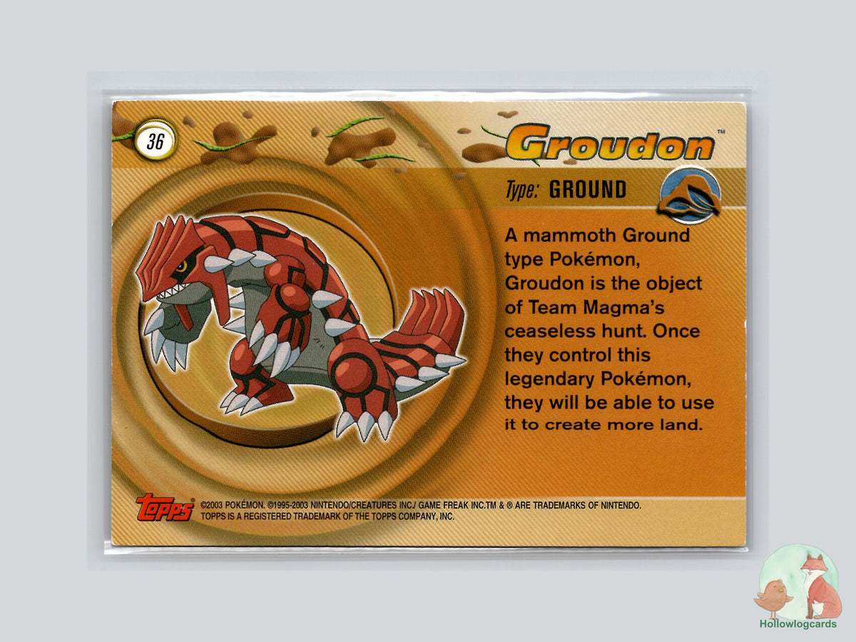 Groudon - Topps Advanced Trading Cards