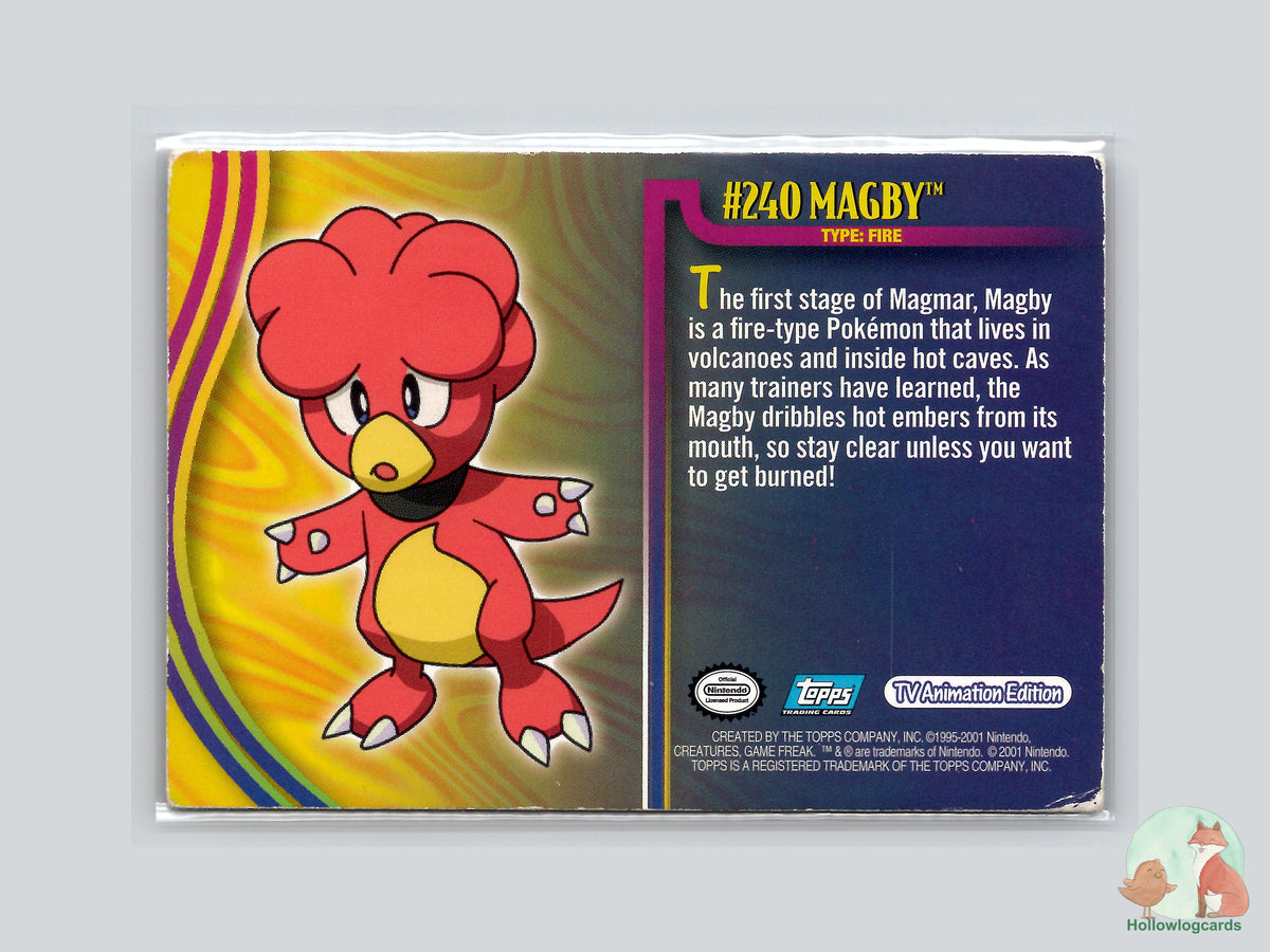 Magby (#240) Chrome Foil - Topps Johto League Champions Trading Cards