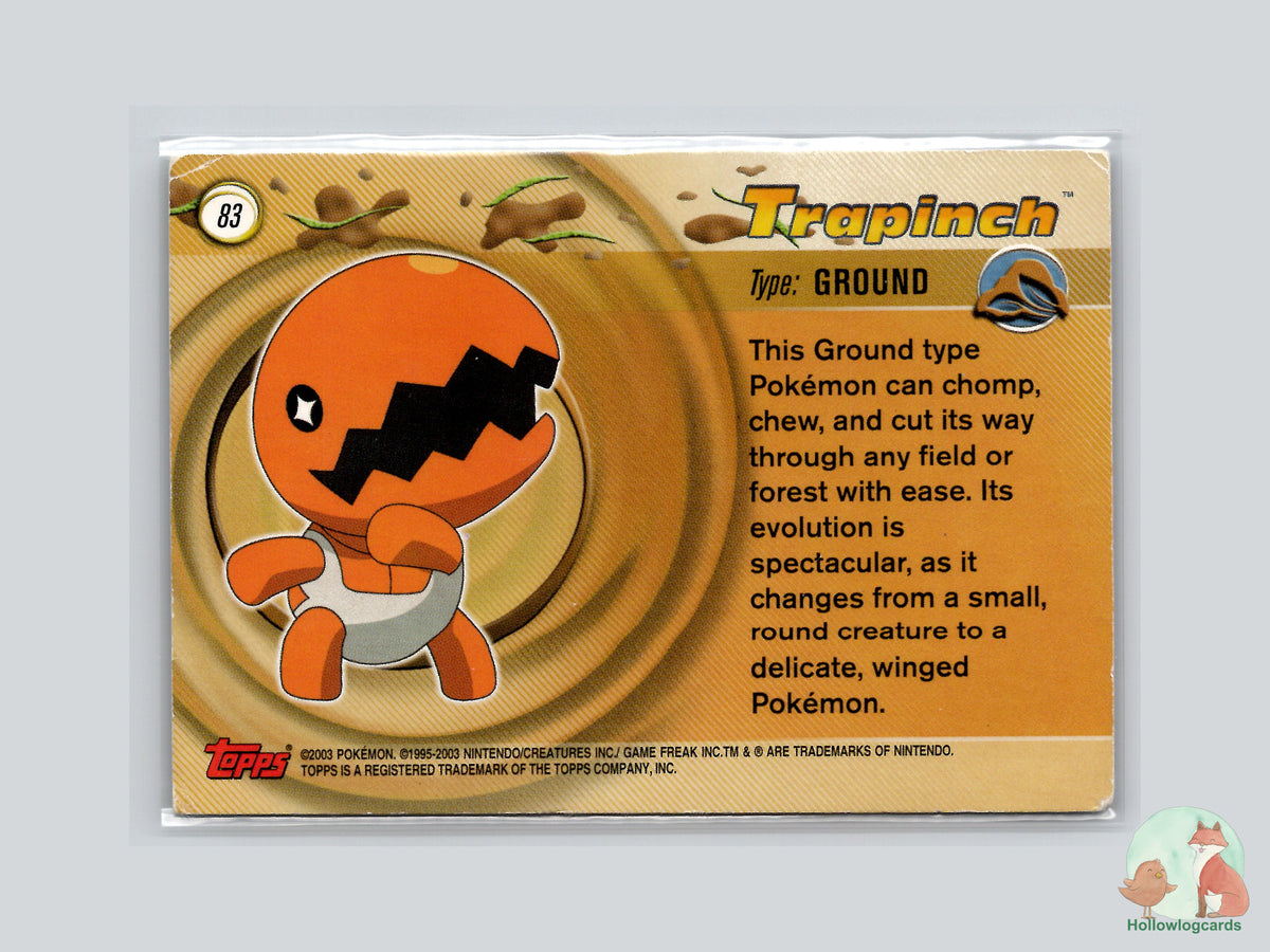 Trapinch Chrome Foil - Topps Advanced Trading Cards