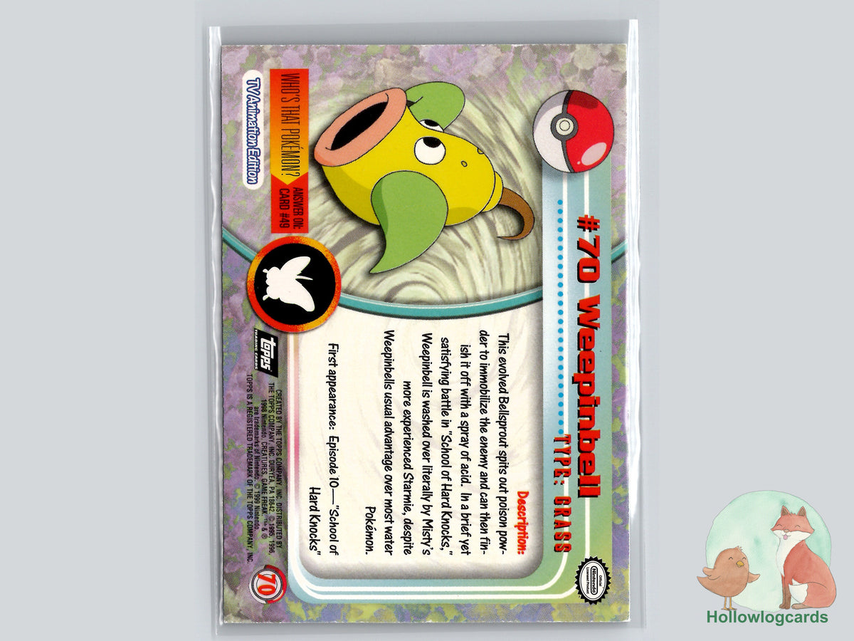 Weepinbell (#70) Diamond Chrome Foil - Topps Trading Cards Series 1