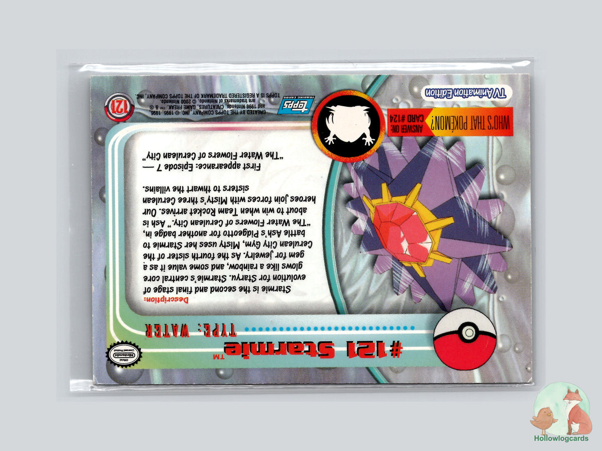 Starmie (#121) Rainbow Foil - Topps Trading Cards Series 3