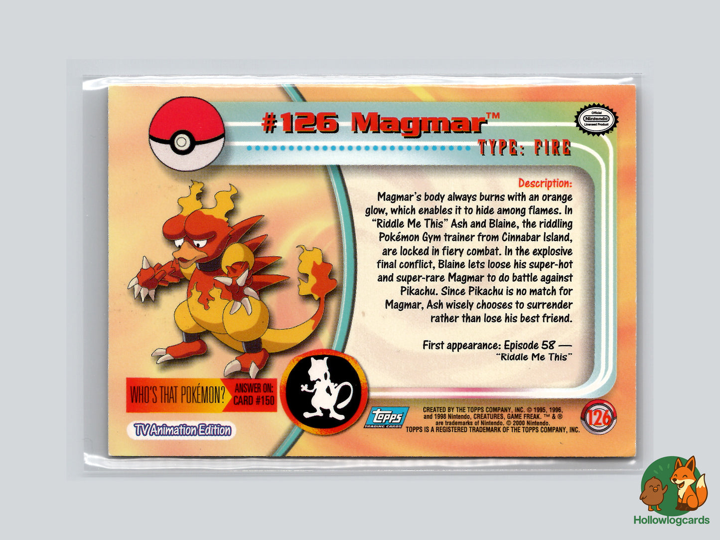 Magmar (#126) Chrome Foil - Topps Trading Cards Series 3