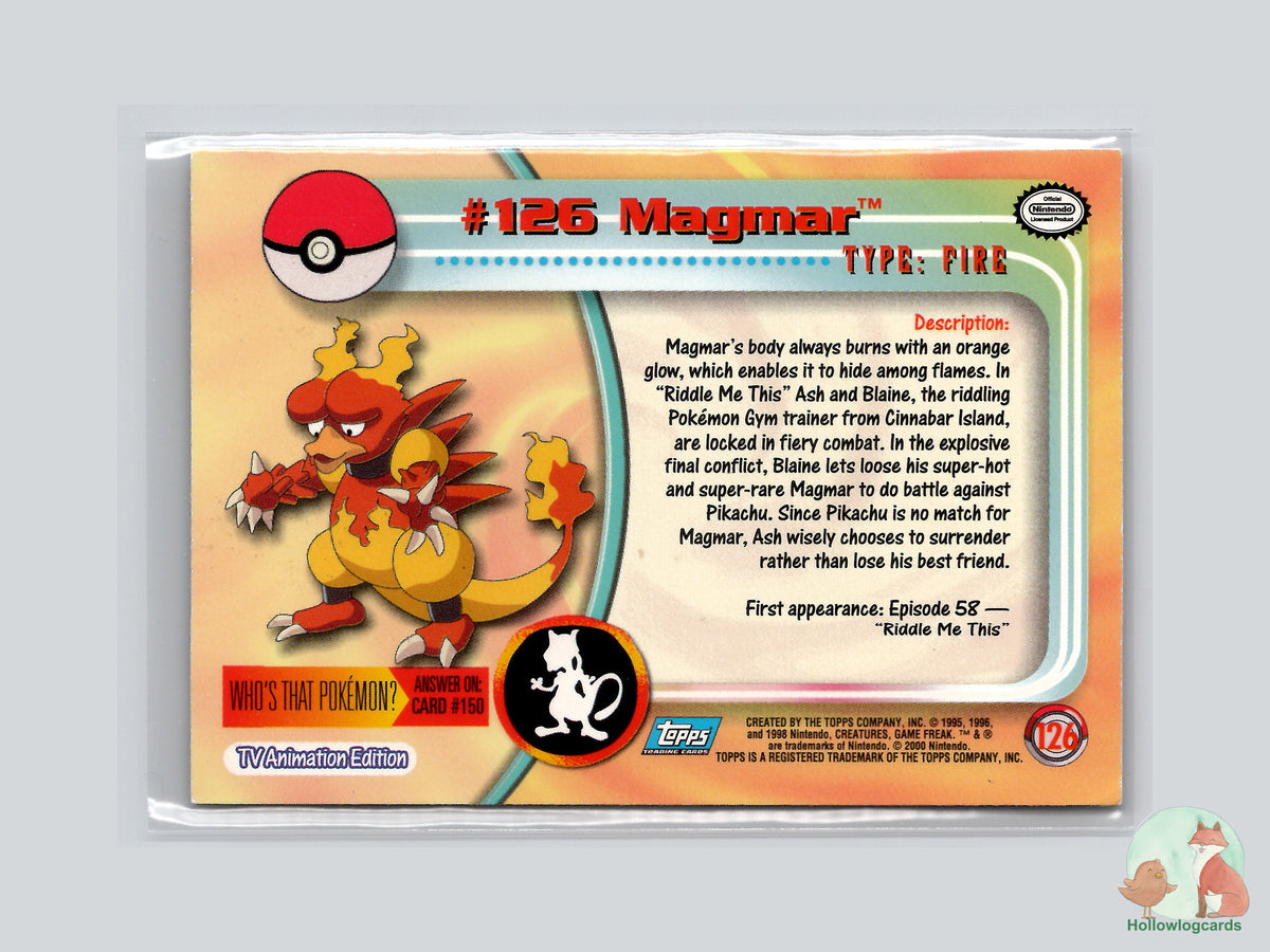 Magmar (#126) Chrome Foil - Topps Trading Cards Series 3