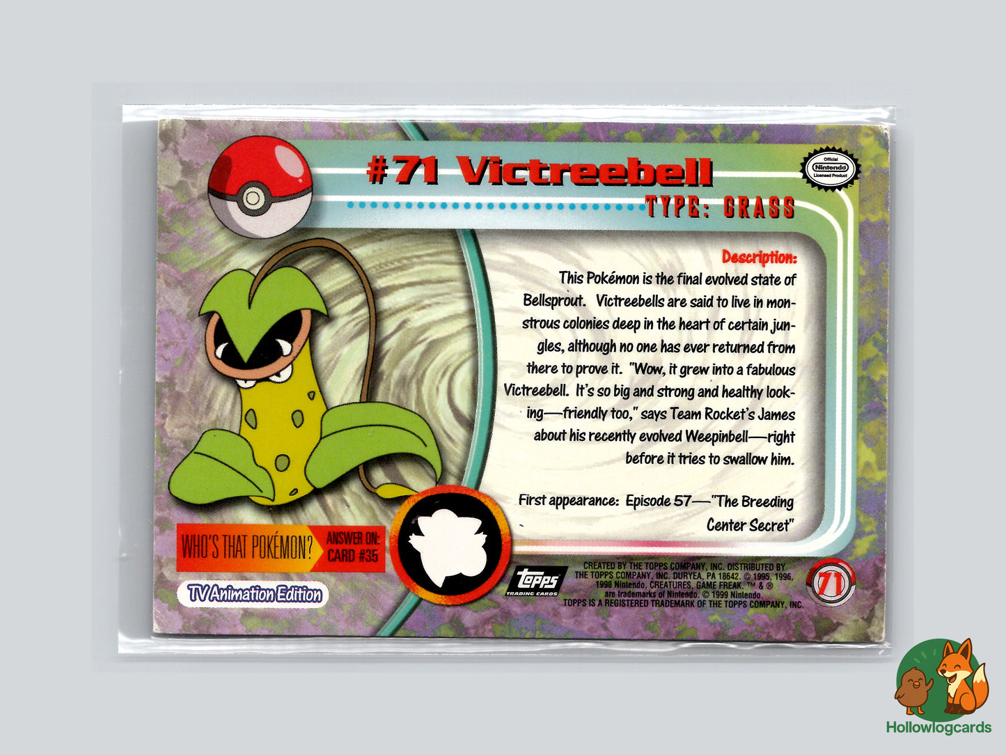 Victreebel (#71) - Topps Trading Cards Series 1