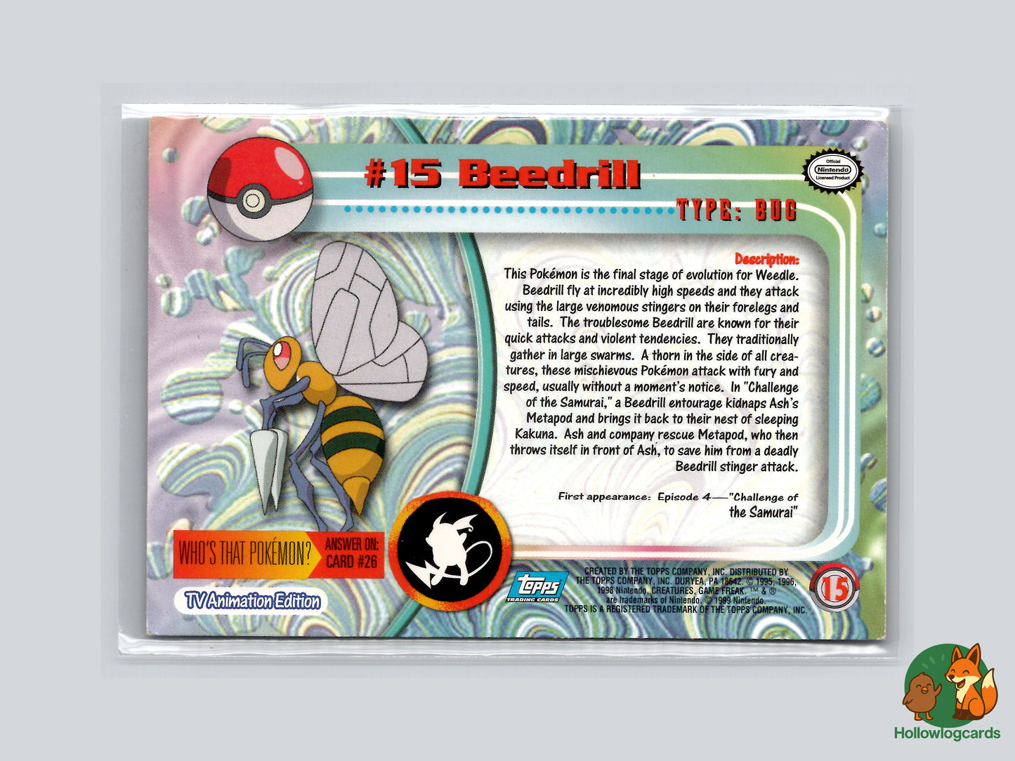 Beedrill (#15) - Topps Trading Cards Series 1
