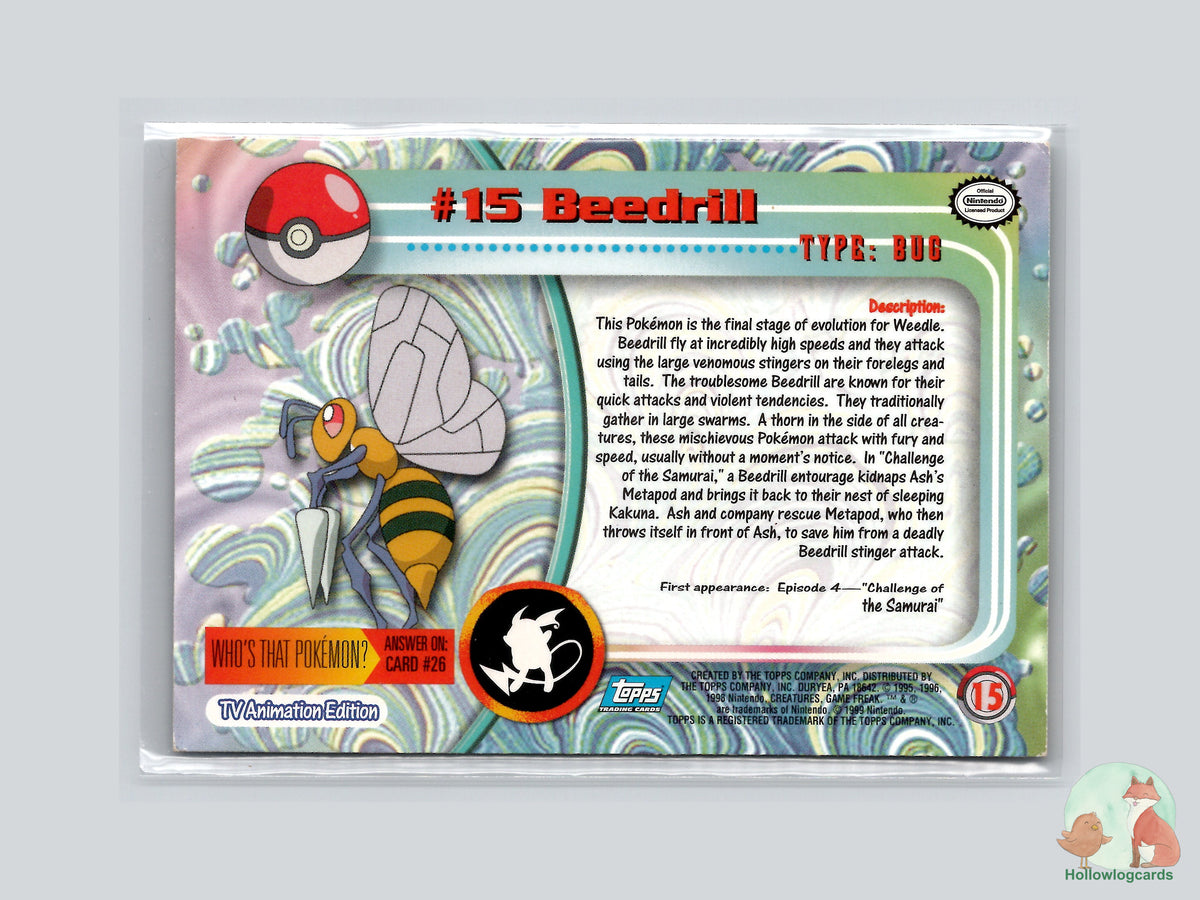 Beedrill (#15) - Topps Trading Cards Series 1