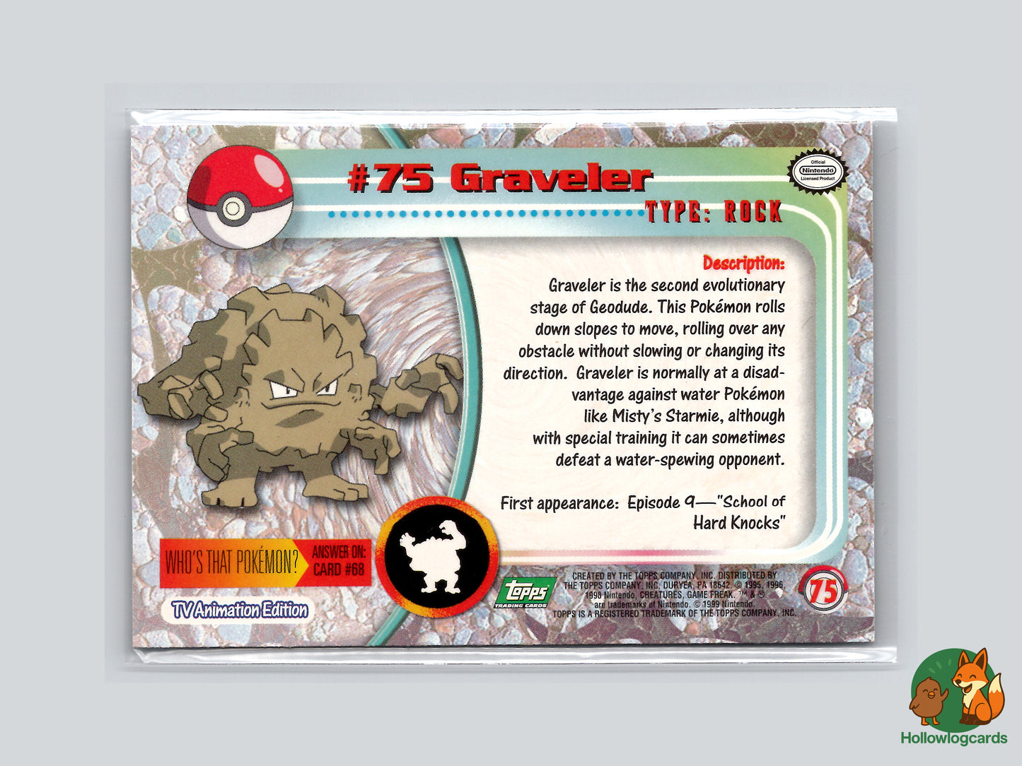 Graveler (#75) - Topps Trading Cards Series 1