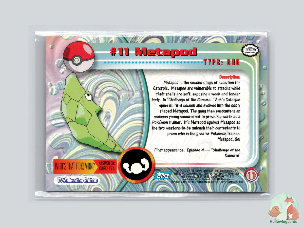 Metapod (#11) - Topps Trading Cards Series 1