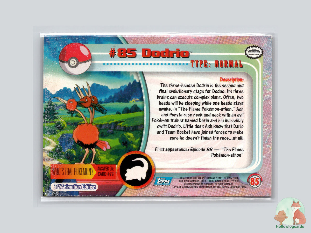 Dodrio (#85) - Topps Trading Cards Series 2
