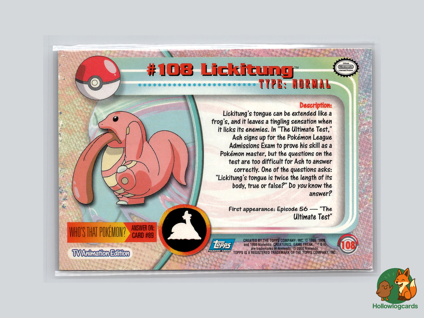 Lickitung #108 - Topps