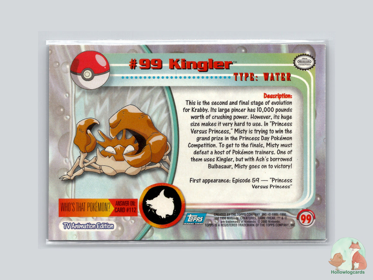 Kingler (#99) - Topps Trading Cards Series 2