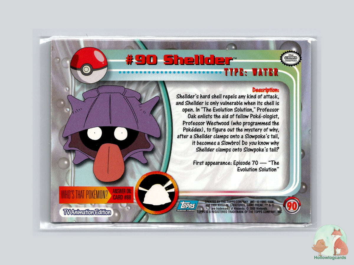 Shellder (#90) - Topps Trading Cards Series 2