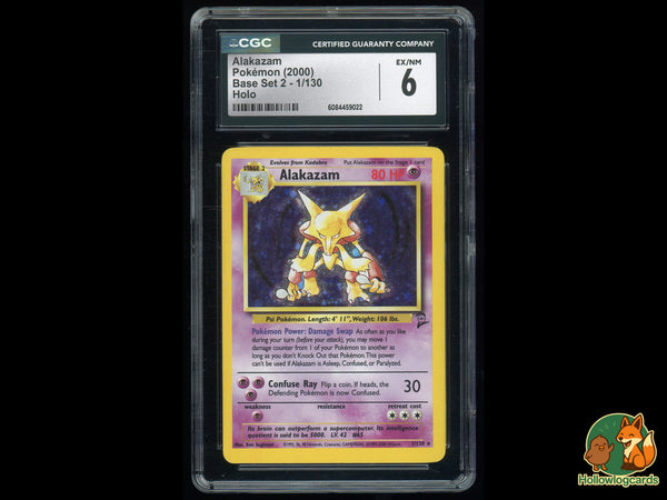 Graded Alakazam (1/130) - Base Set 2 - CGC 6