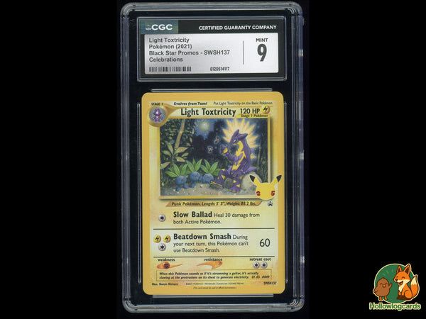 Graded Light Toxtricity (SWSH137) Black Star Promos - CGC 9