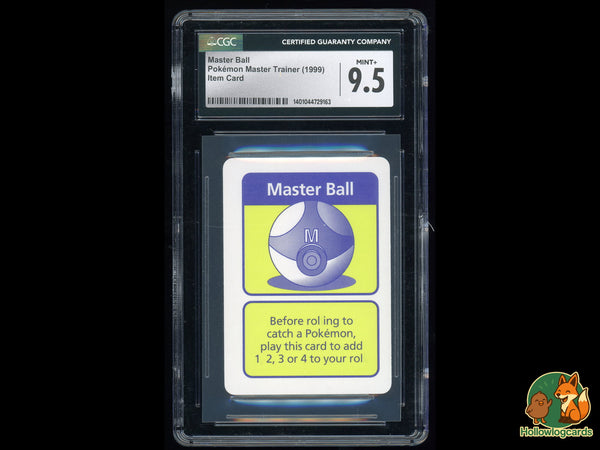 Graded Master Ball (Item Card) Pokemon Master Trainer - CGC MINT+ 9.5