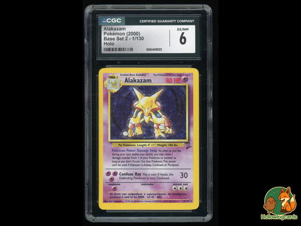 Graded Alakazam (1/130) - Base Set 2 - CGC 6