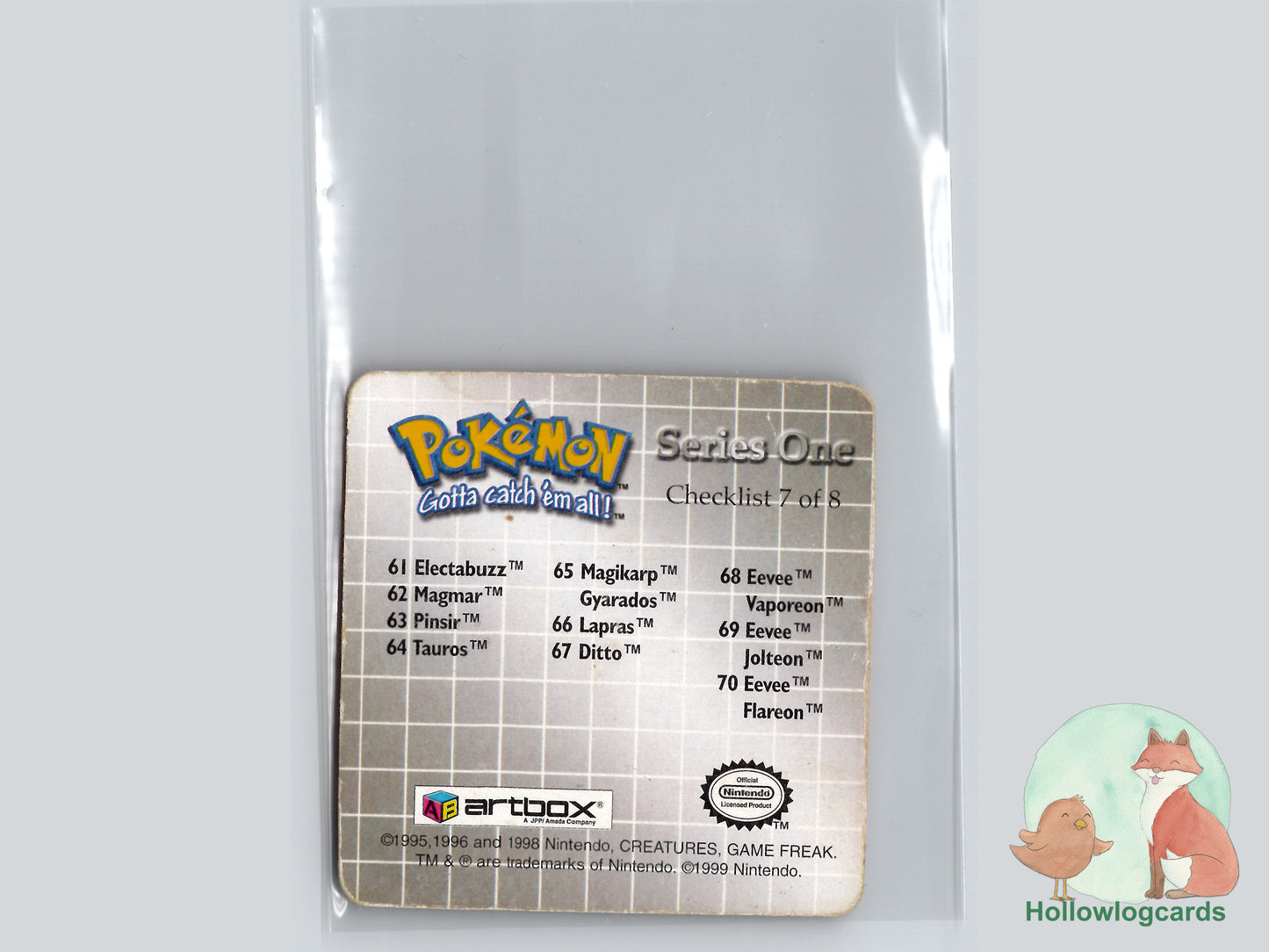 Eevee / Flareon (#70) - Artbox Series One Action Flipz Lenticular - 1999