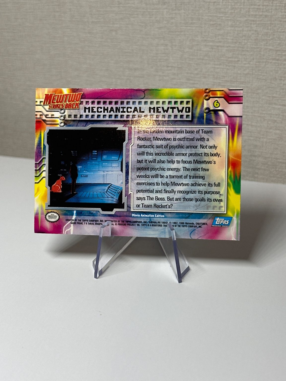 Mechanical Mewtwo - RAINBOW FOIL - Topps - Vintage