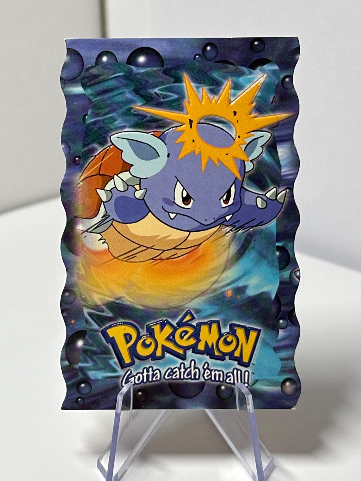 Wartortle - die cut - embossed card TOPPS Vintage