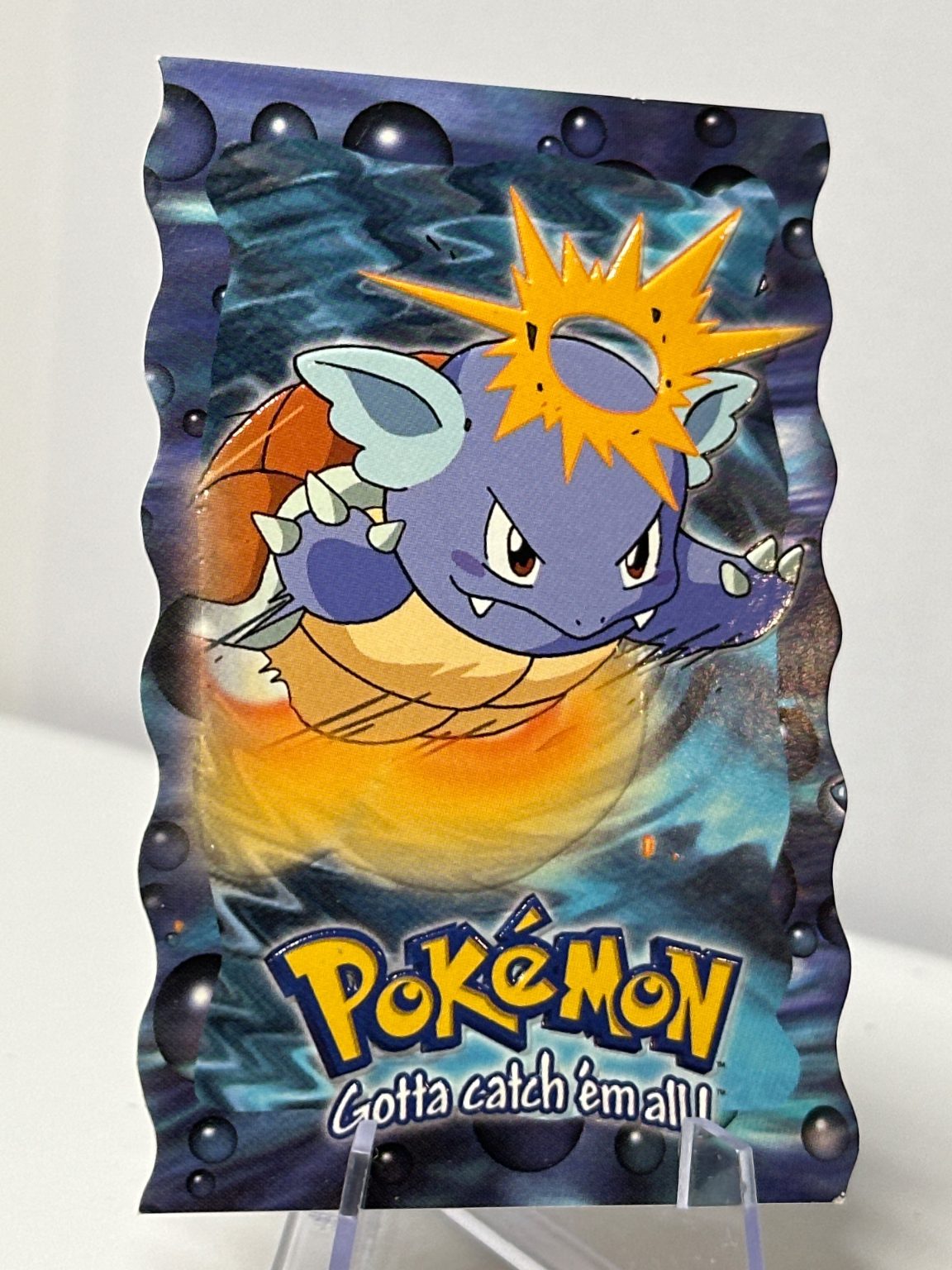 Wartortle - die cut - embossed card TOPPS Vintage