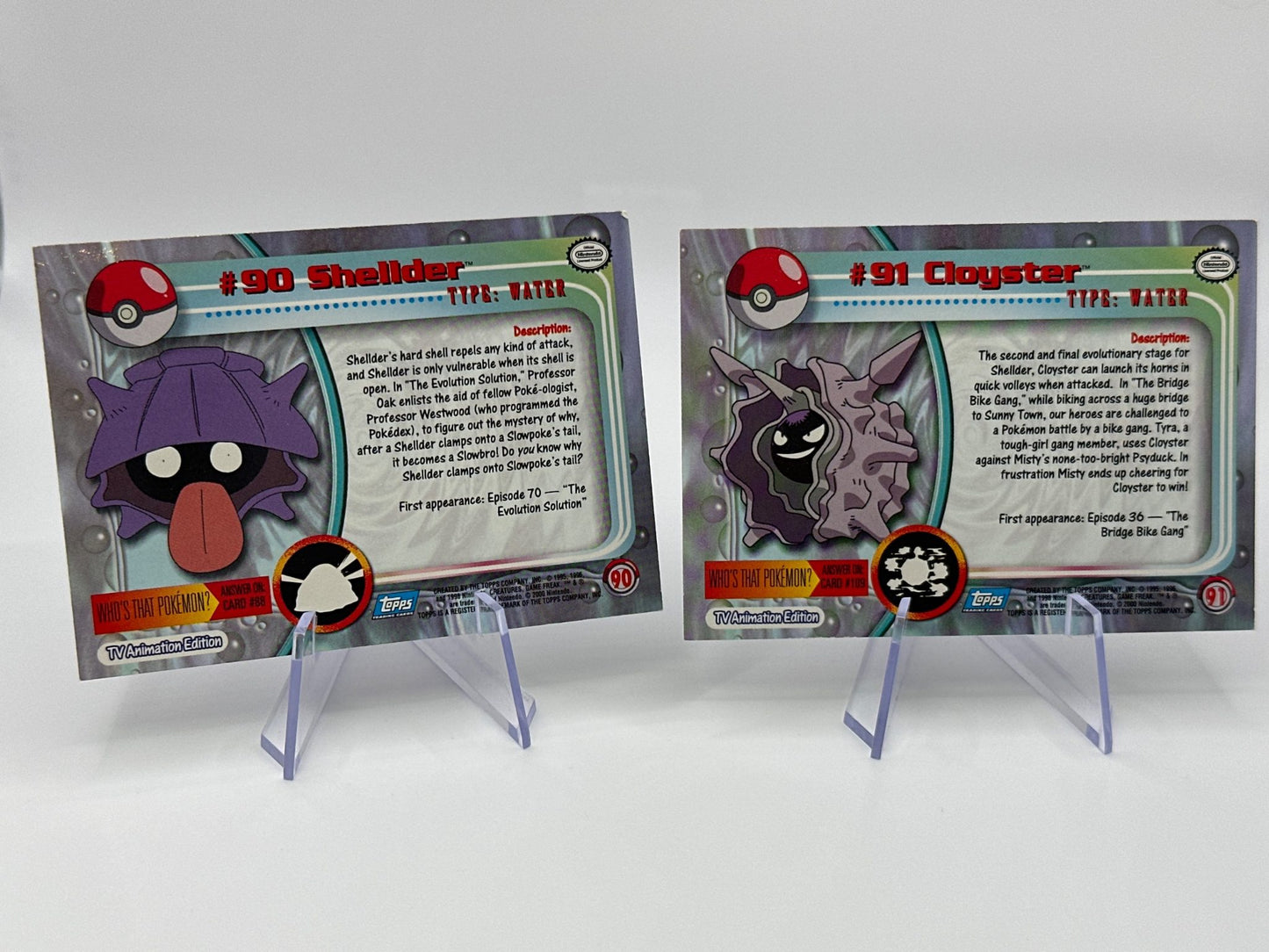 Shellder and Cloyster - TOPPS Vintage