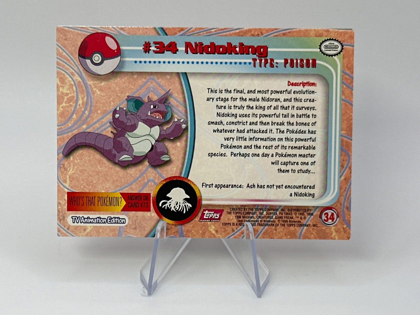 Nidoking - TOPPS - Vintage