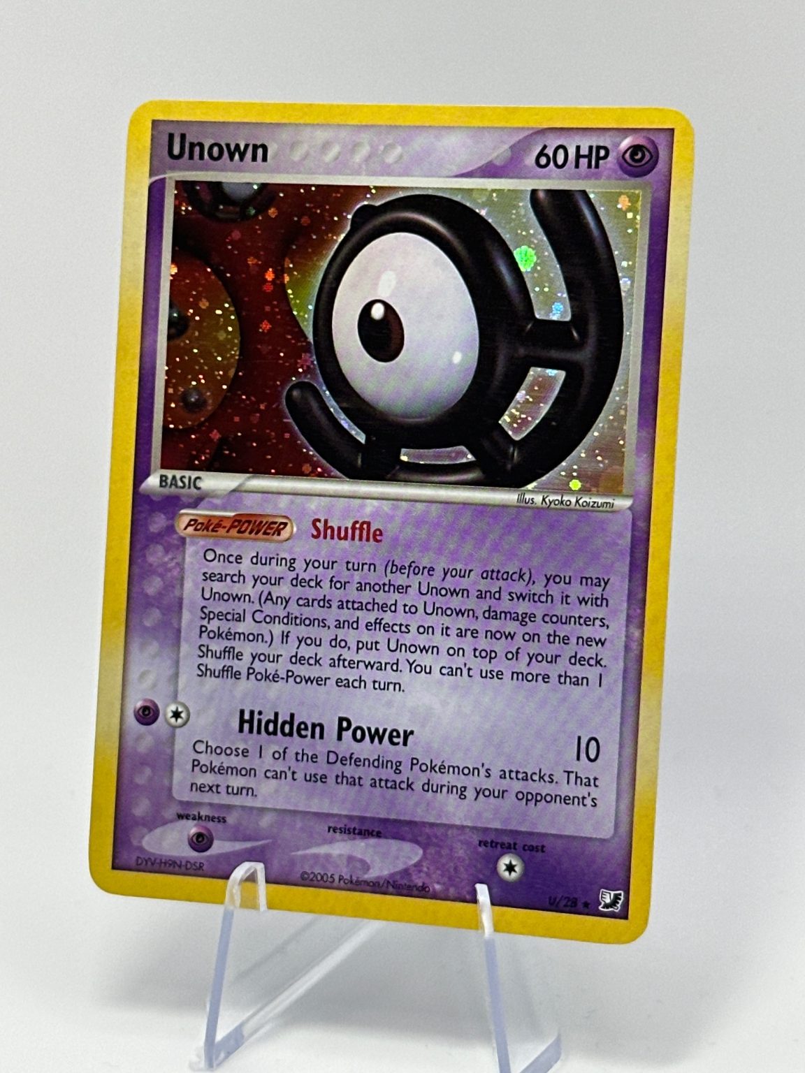 Unown U - HOLO -U/28 UNSEEN FORCES