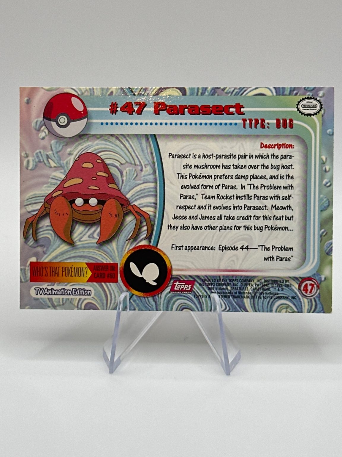 Parasect - Topps Pokemon