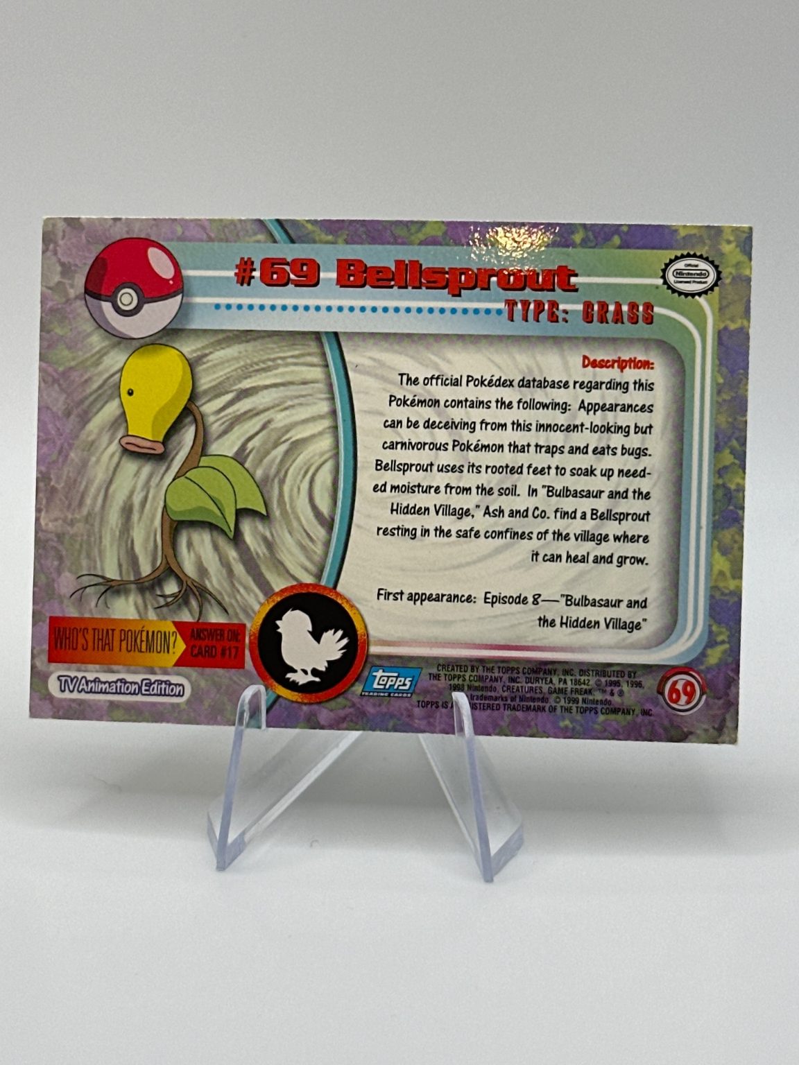 Bellsprout - Holo Chrome Topps Pokemon