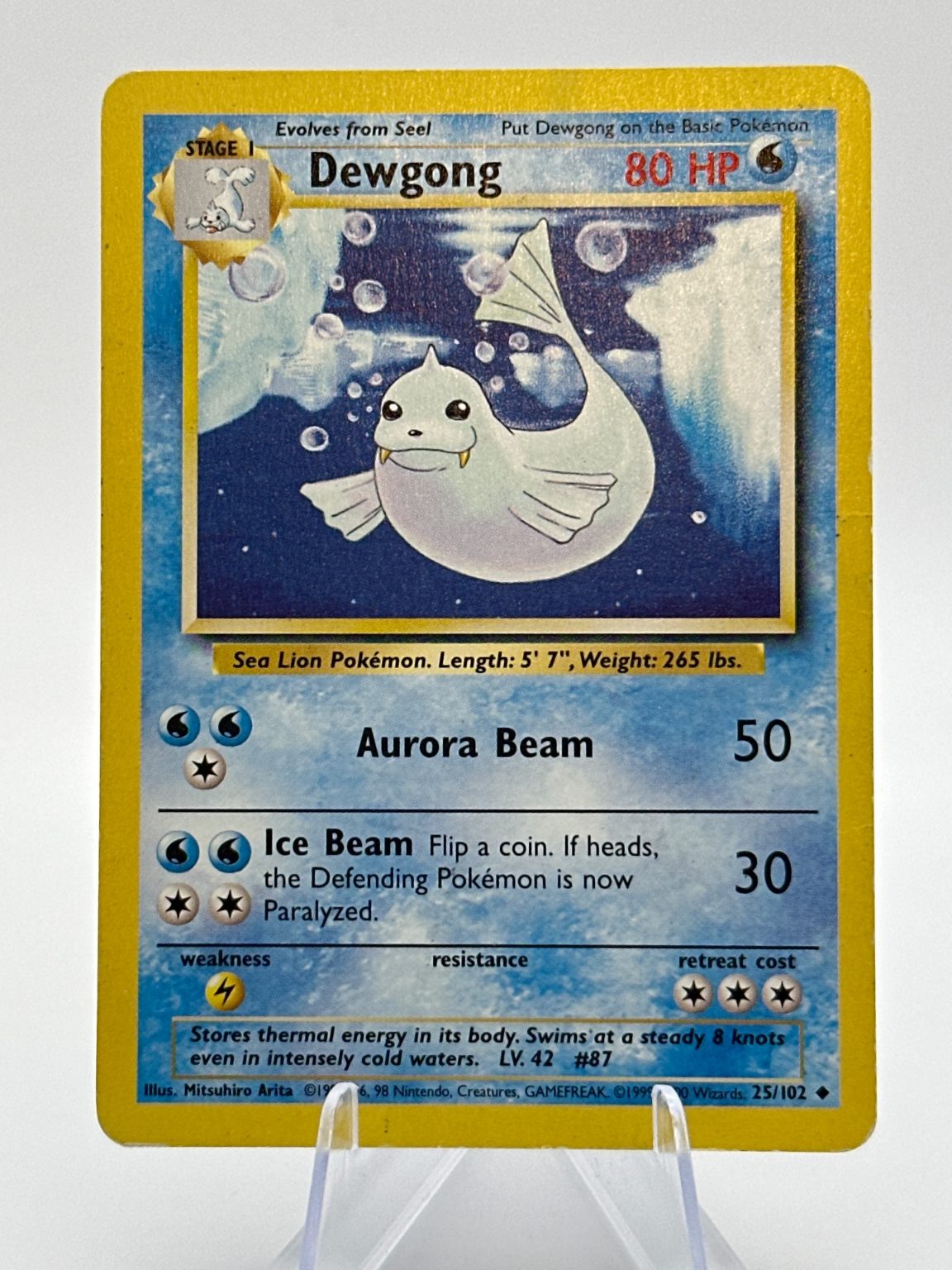 Dewgong - 4th Print Base Set 1999-2000 - Vintage WOTC