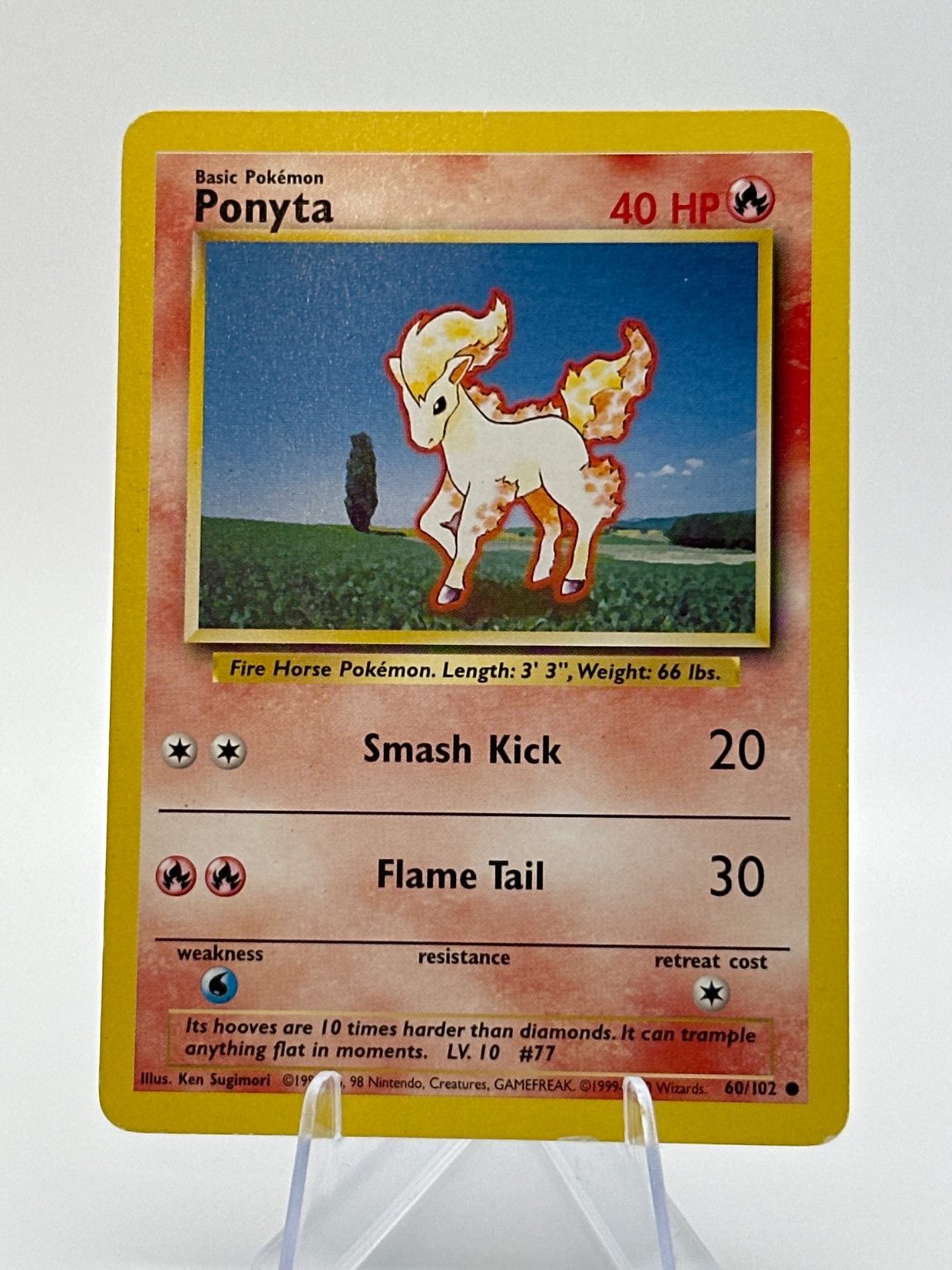 Ponyta - 4th Print Base Set 1999-2000