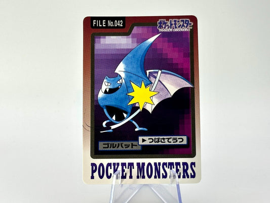 Golbat 1997 Pokémon CARDDASS Japanese FILE No.042 - Rare Bandai Vintage Card