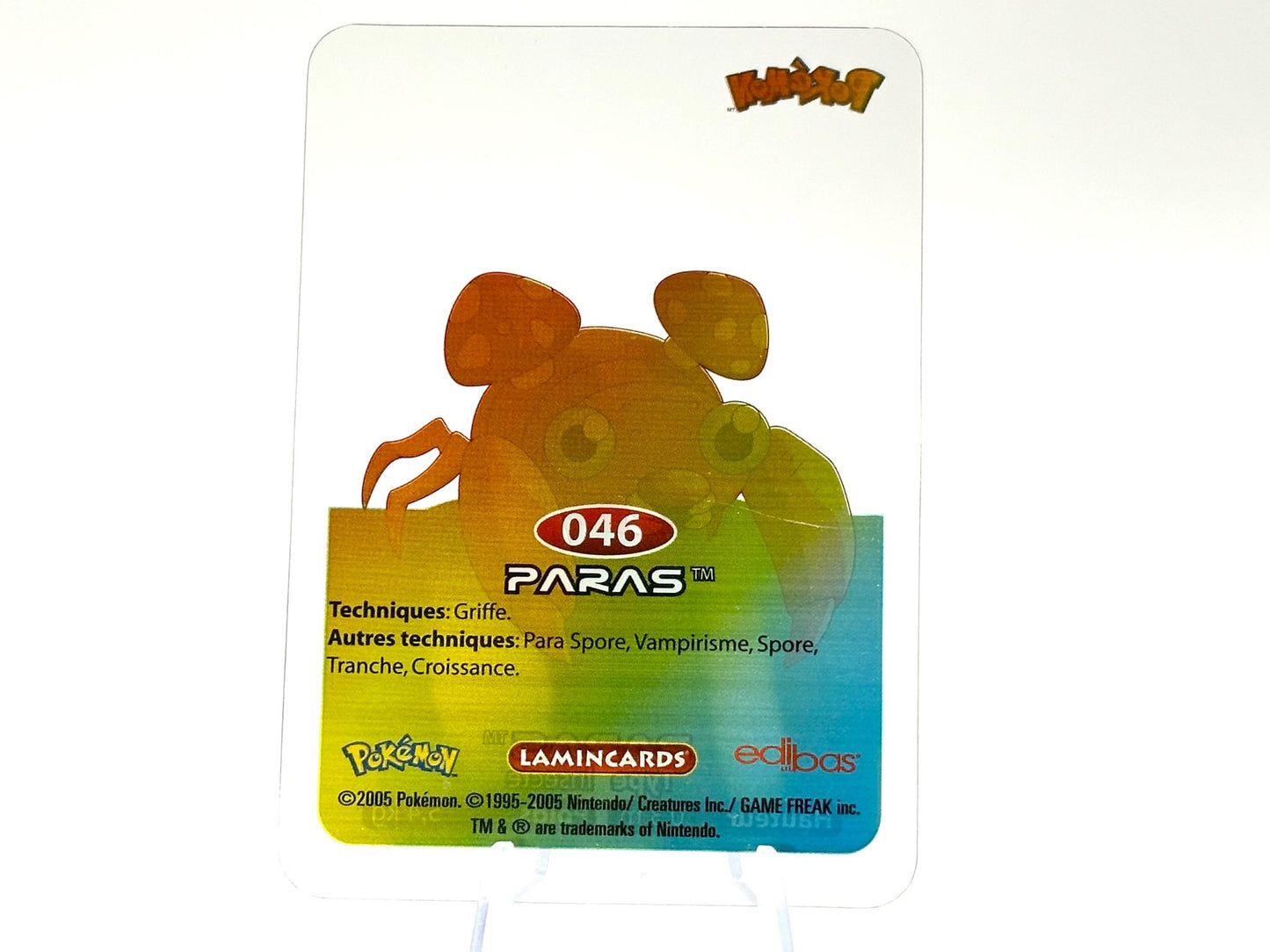 Raichu Golduck Magmar Paris Drowzee - Lamincards French 2005