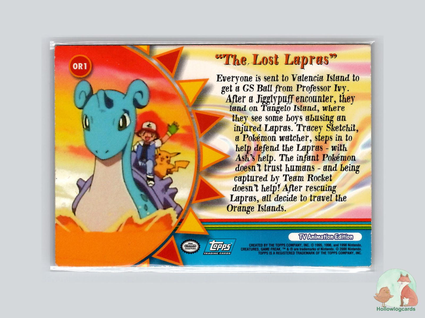 The Lost Lapras (#165) Chrome - Topps Trading Cards Series 3