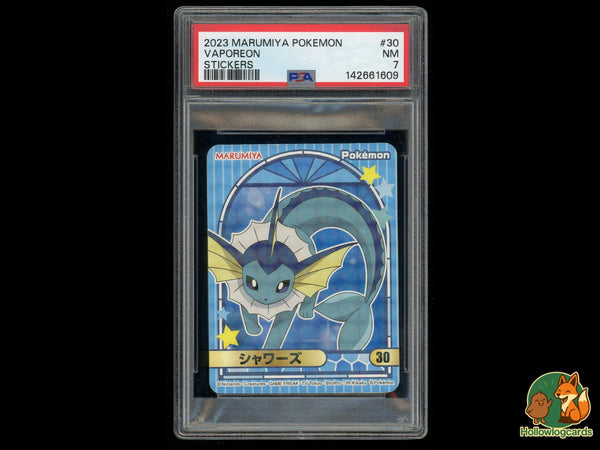 Graded Vaporeon (30) Marumiya Stickers - PSA 7